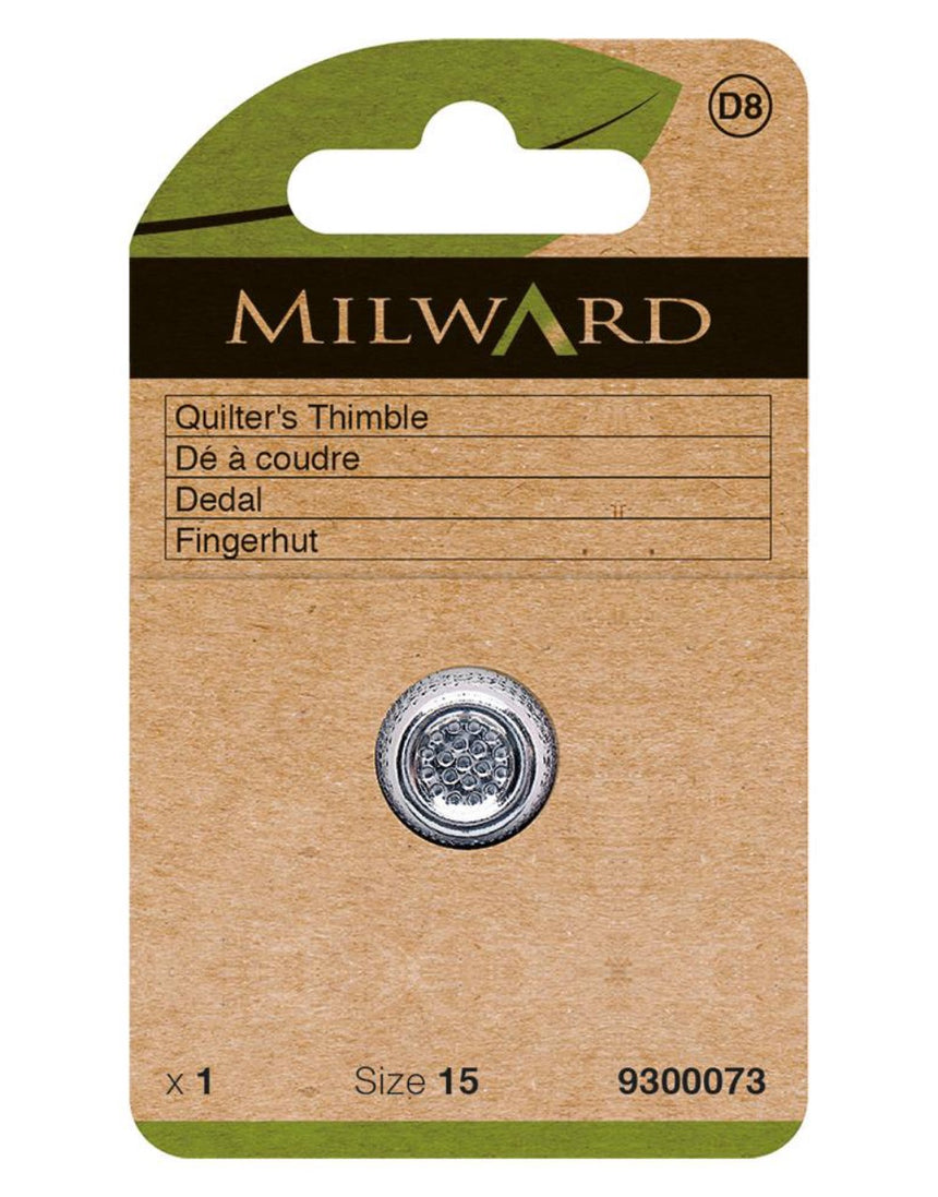 Milward Green Quilter's Premium Thimble, Size Small