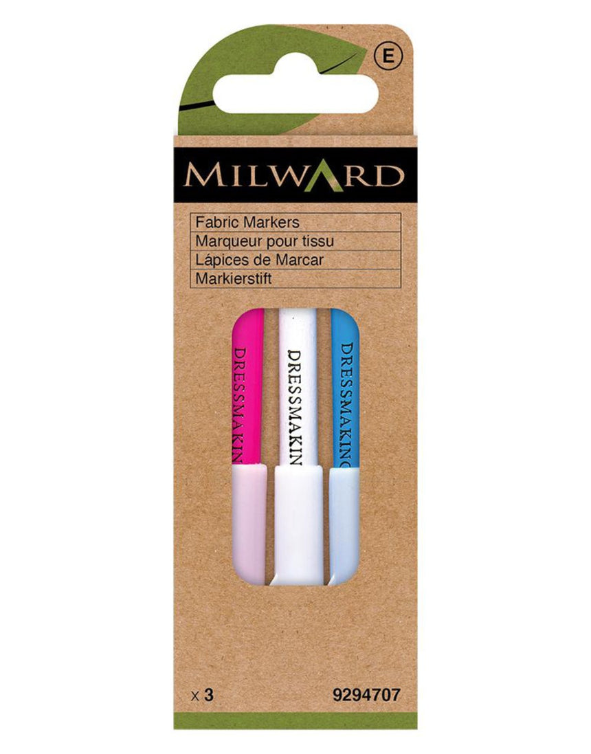 Milward Green Fabric Marker Wipe Off Pencil Set