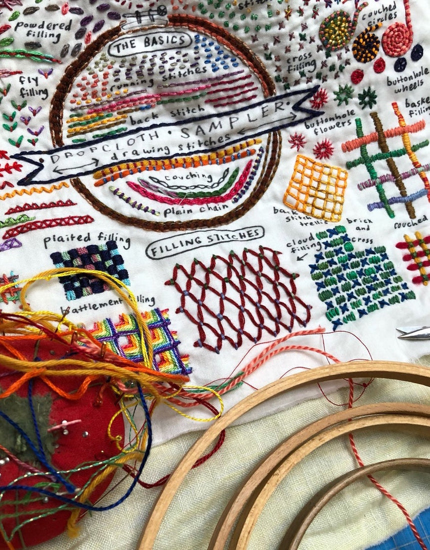Drawing Stitches Embroidery Sampler Kit by Dropcloth