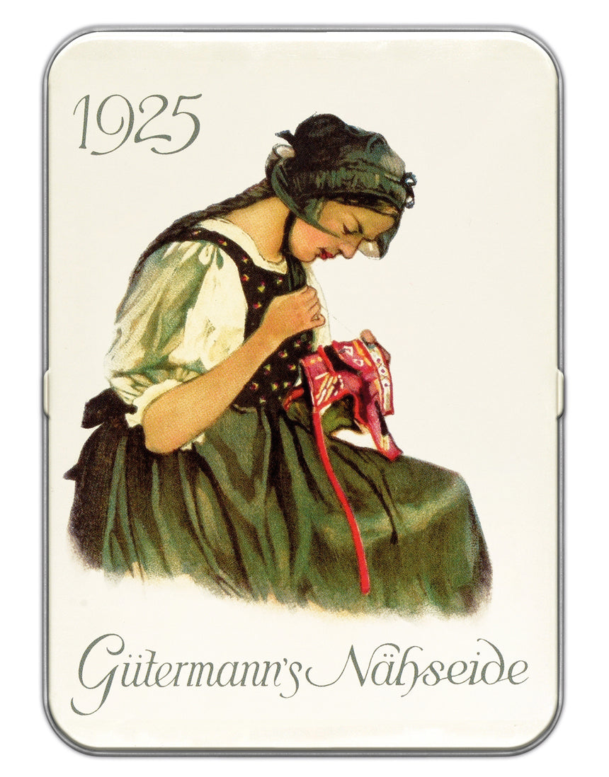 Gutermann Thread Storage Tin ‘1925’ Nostalgic Edition, Sew-All Classic Shades