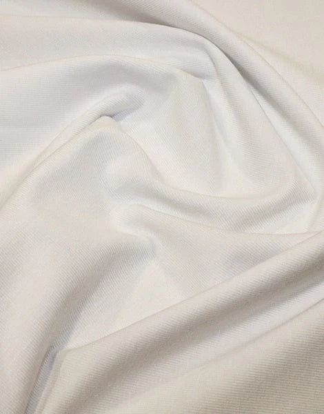 Remnant 60cm - White Organic Cotton Jersey Fabric