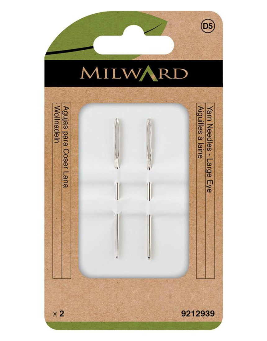 Milward Green Metal Hand Sewing Needles - Wool & Yarn