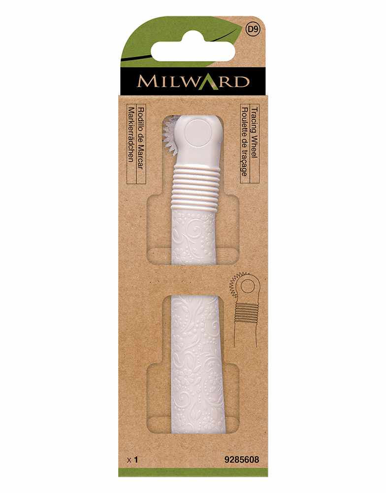 Milward Green Tracing Wheel, Serrated Edge