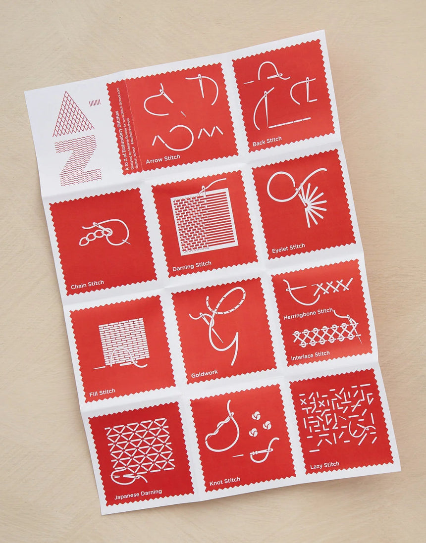 A-Z Linen Embroidery Kit, Stitch-School