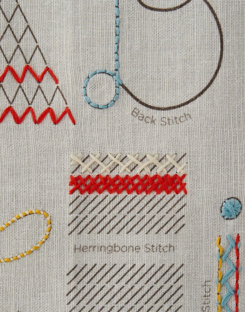 A-Z Linen Embroidery Kit, Stitch-School