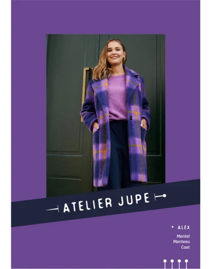 Alex Coat Paper Sewing Pattern, Atelier Jupe