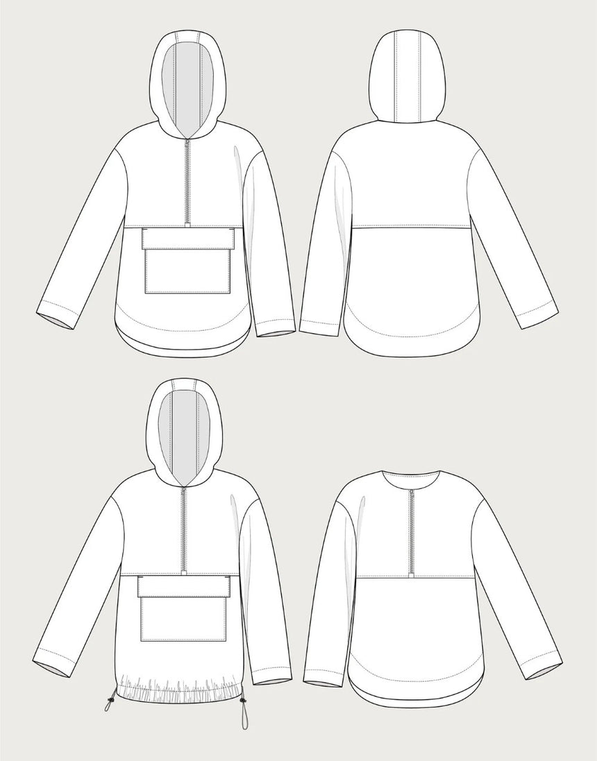 Anorak Paper Sewing Pattern, The Assembly Line