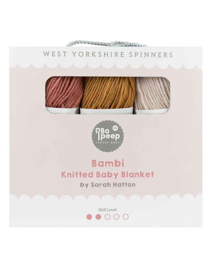 Bambi Knitted Baby Blanket Kit, West Yorkshire Spinners
