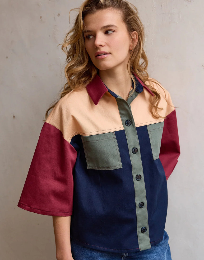 Bertie Shirt Paper Sewing Pattern, Atelier Jupe