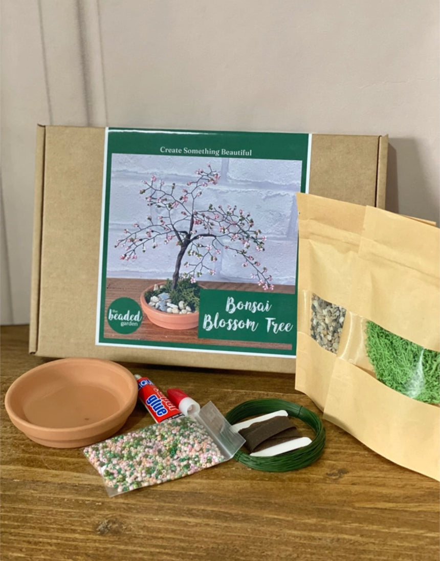 Bonsai Tree Craft Kit for Adults, The Beaded Garden
