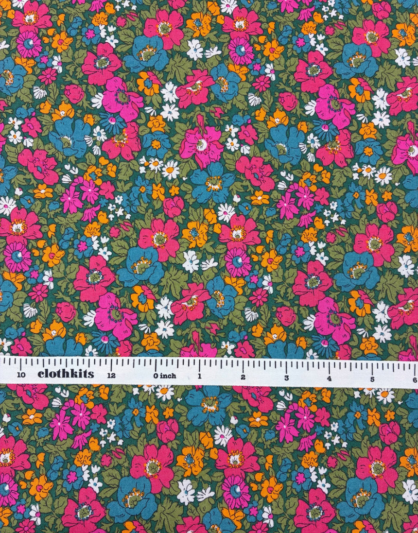 Liberty Fabrics Lasenby Quilting Cotton, Everlasting - Cosmos Song A