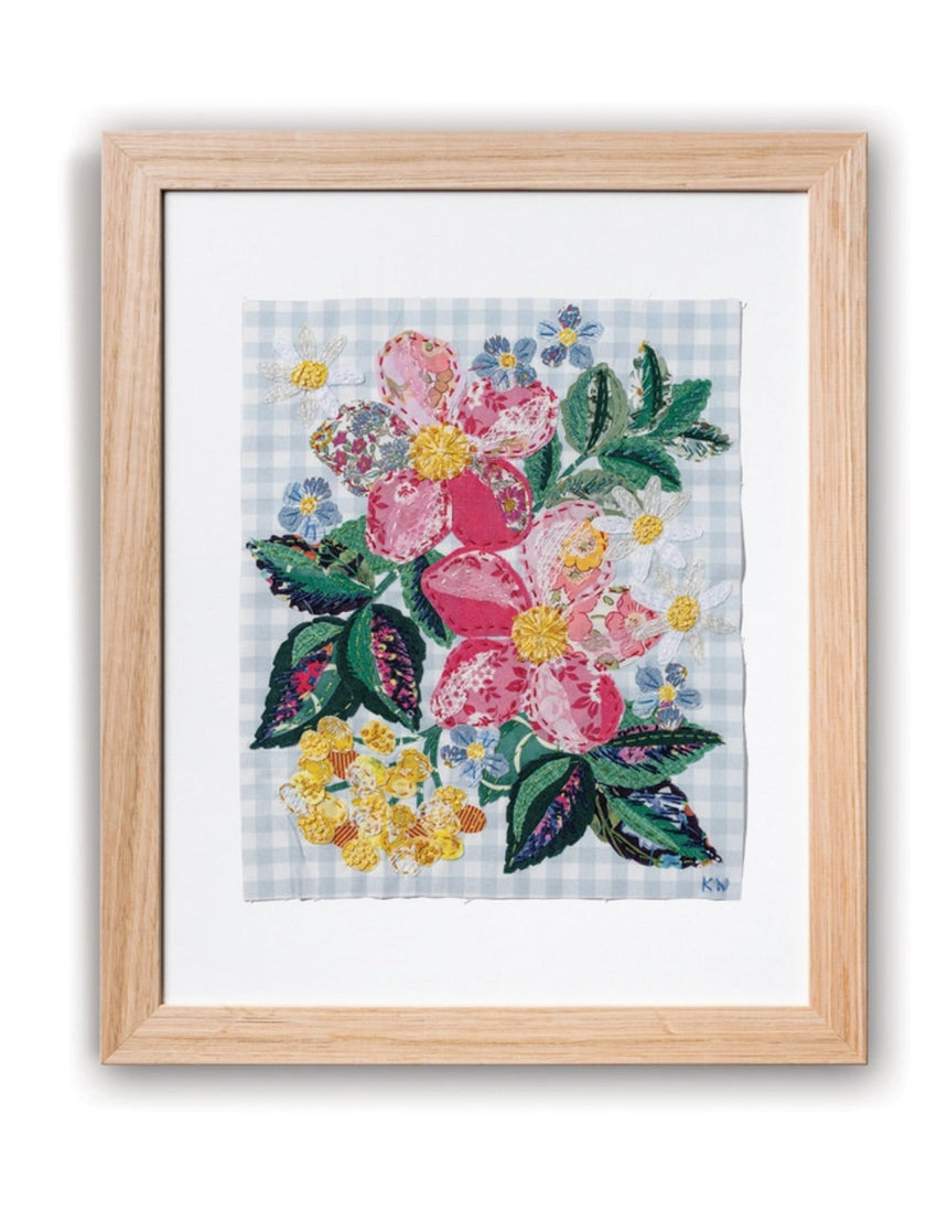 Cottage Posy Slow Stitching Kit, Wattle & Loop
