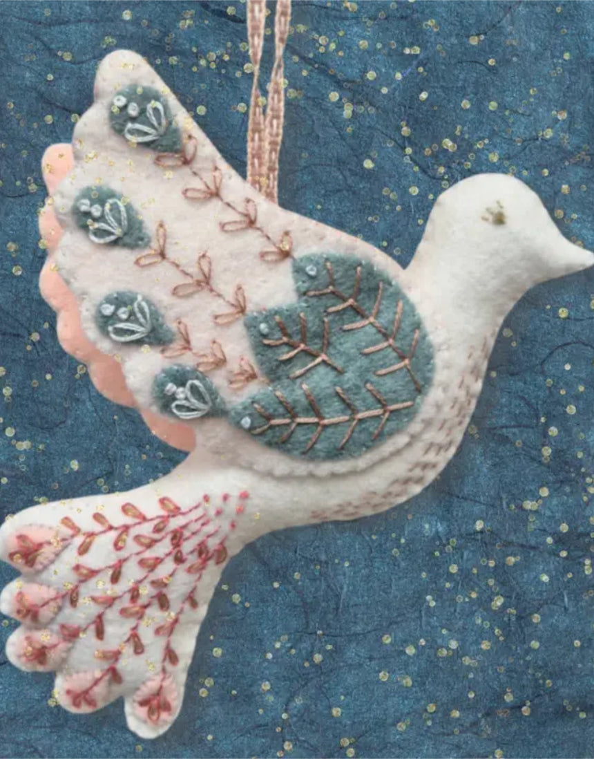 Folk Dove Christmas Felt Craft Mini Kit, Corinne Lapierre