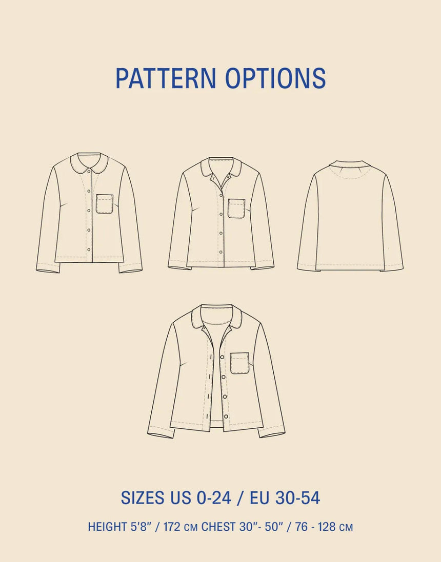 Dukke Blouse PDF Sewing Pattern, Wardrobe by Me