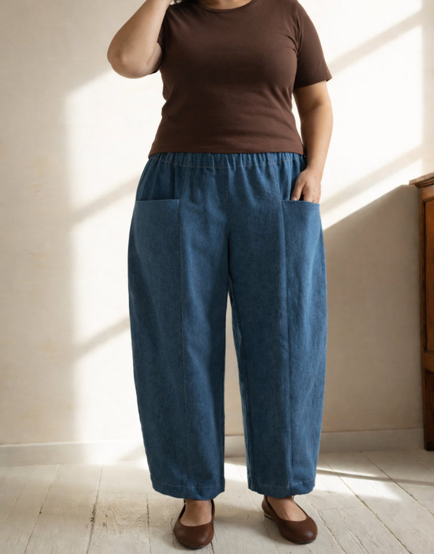 Emile barrel pants PDF Download Sewing Pattern, ReadyToSew