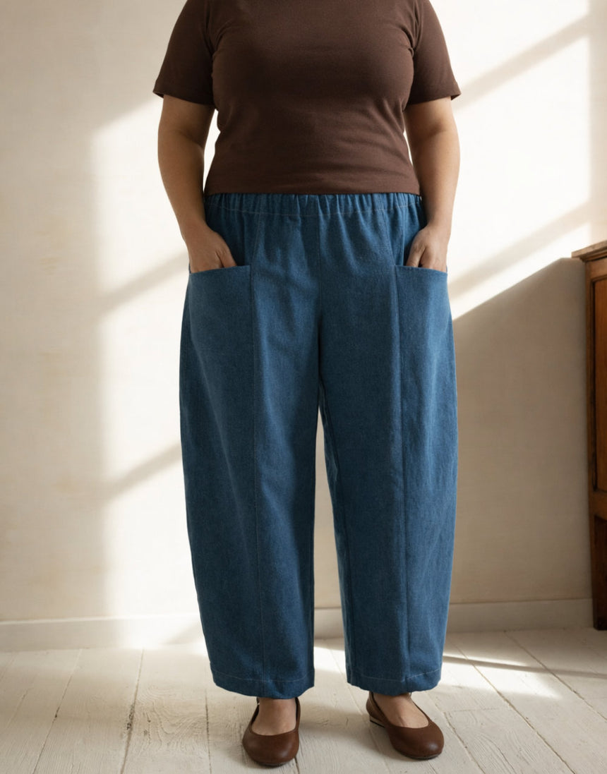 Emile barrel pants PDF Download Sewing Pattern, ReadyToSew
