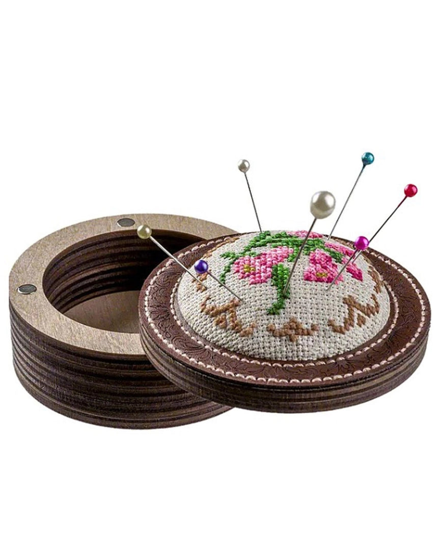 Make your own Floral Embroidery Pin Cushion Kit