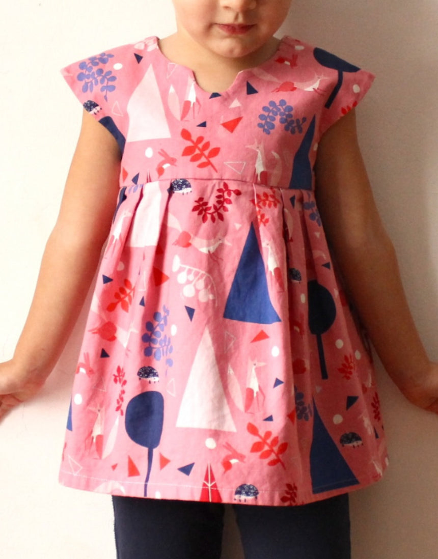 Geranium Girl's Dress (newborn - 12yr), Made by Rae Sewing Pattern
