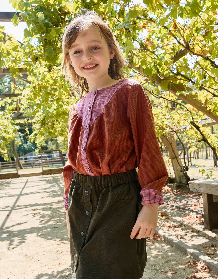 Gloria Girls Blouse Sewing Pattern, Atelier Jupe