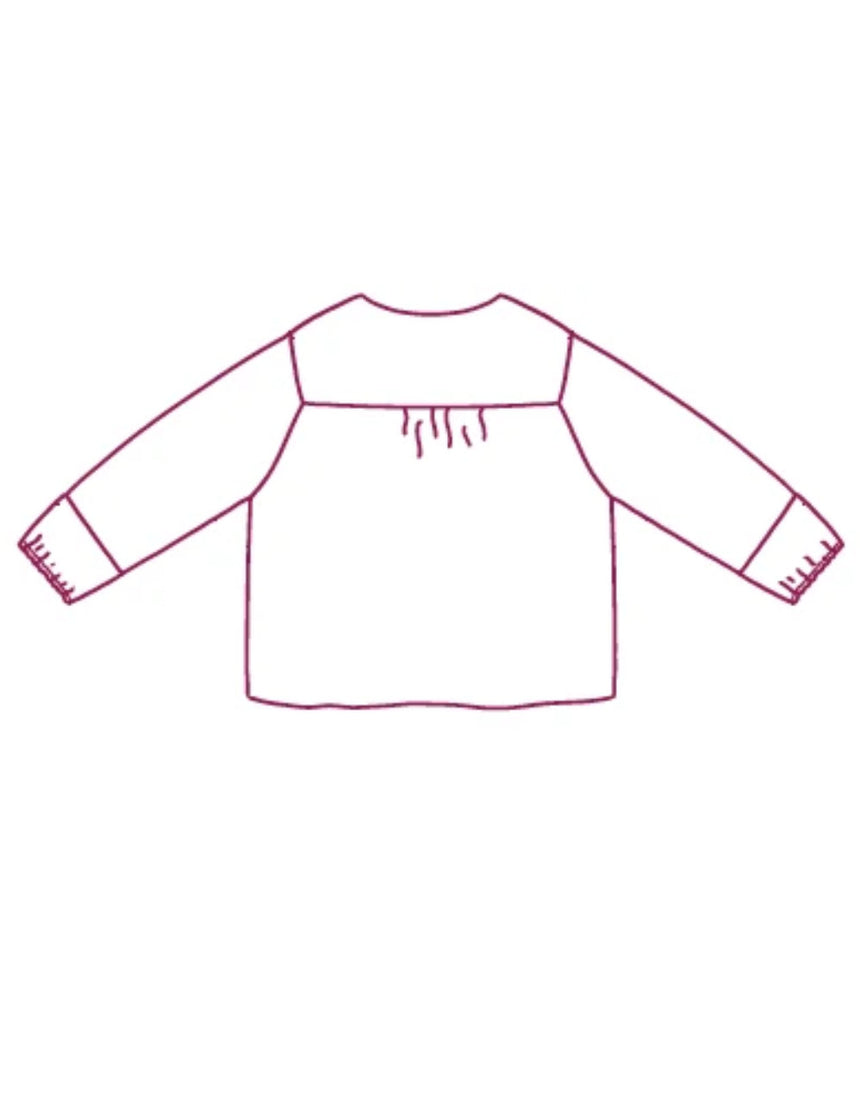 Gloria Girls Blouse Sewing Pattern, Atelier Jupe