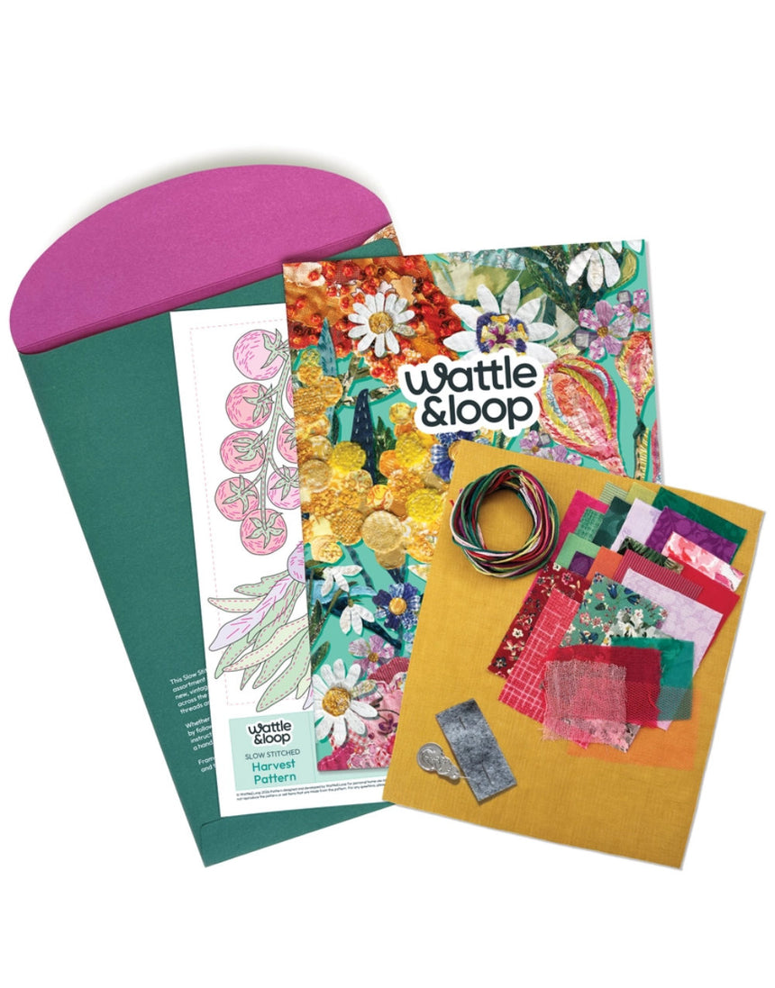 Harvest Slow Stitching Kit, Wattle & Loop