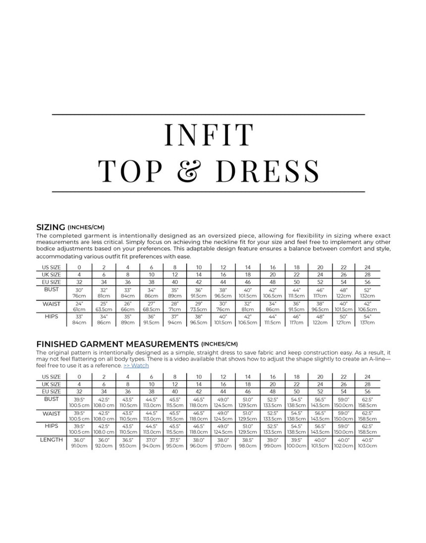Infit Top & Dress PDF Pattern, Sewing Therapy