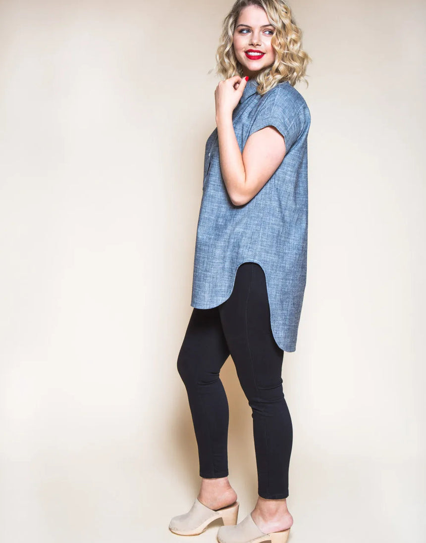 Kalle Shirt and Shirtdress PDF Sewing Pattern, Closet Core