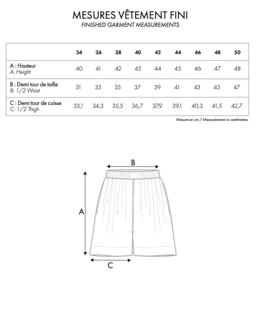 Le Boxer Shorts Sewing Pattern, Atelier Brunette
