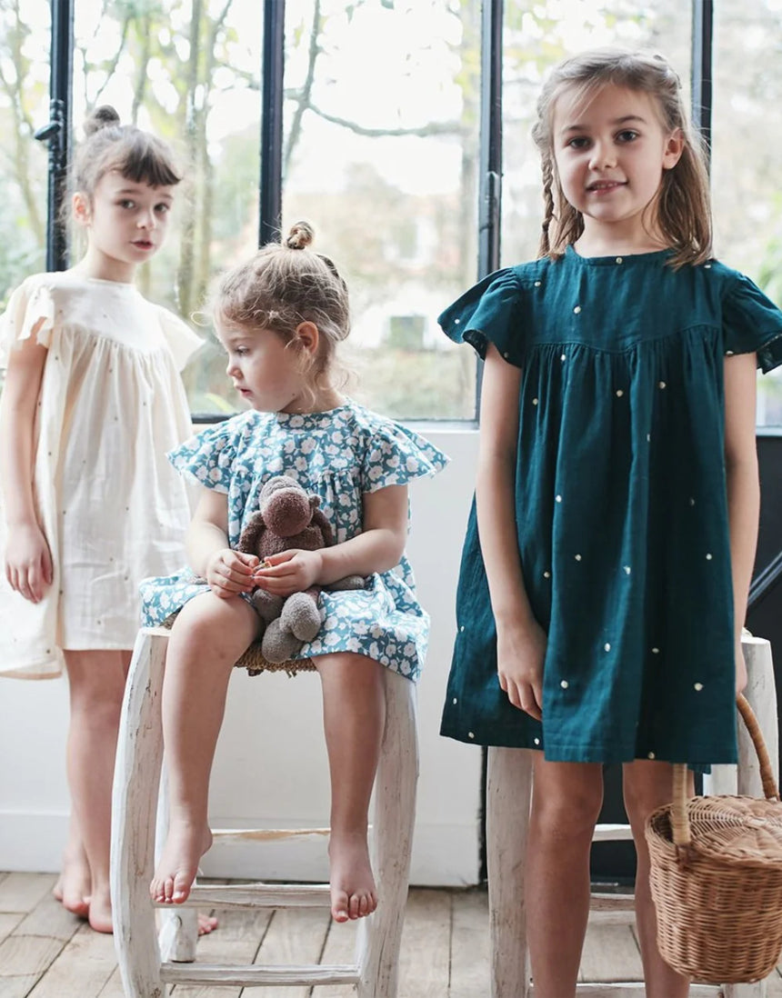 Louise Blouse & Dress Sewing Pattern (3y - 12), Ikatee