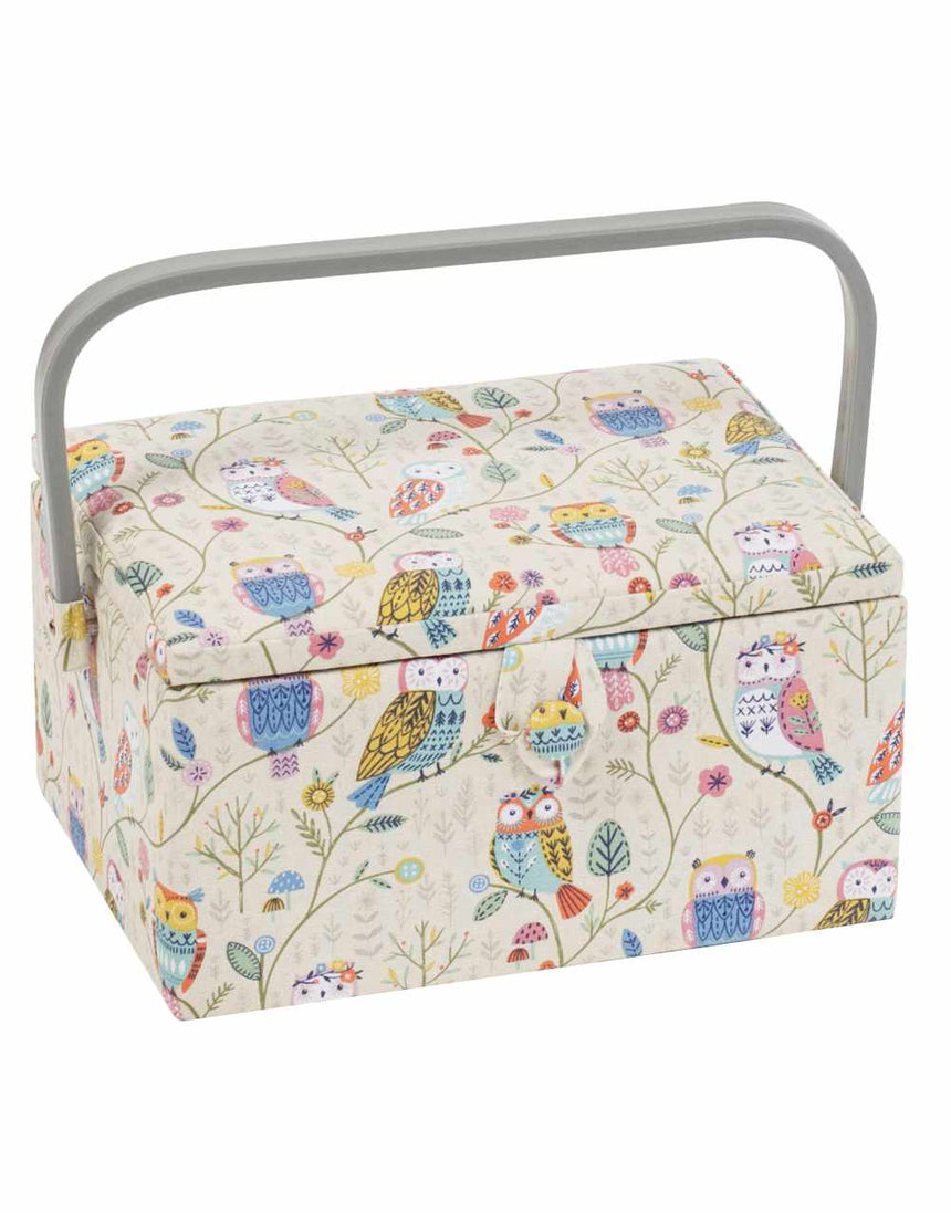 Owl Medium Sized Sewing Box