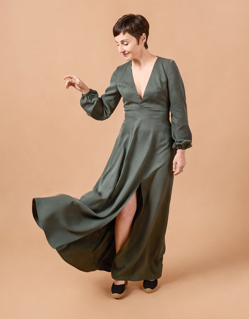 Magnolia Dress PDF Download Sewing Pattern, Deer & Doe