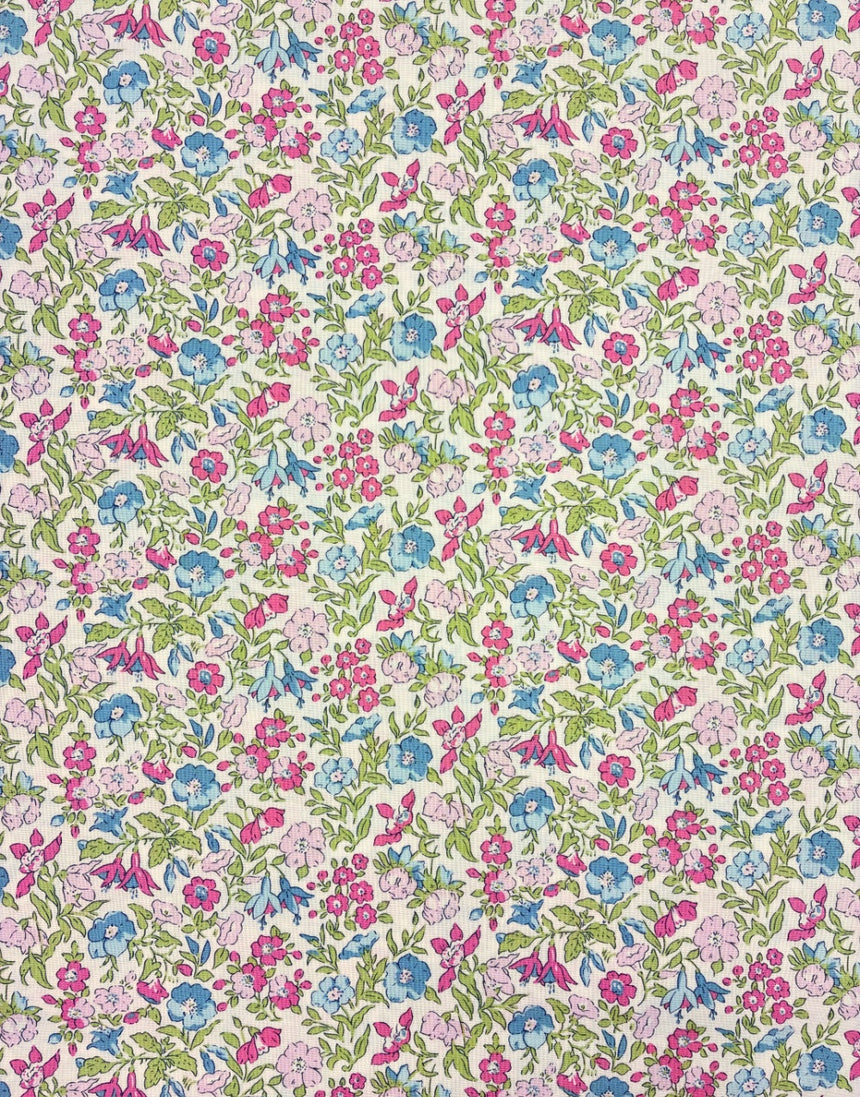 Liberty Fabrics Lasenby Quilting Cotton, Everlasting - Mamie Flower B