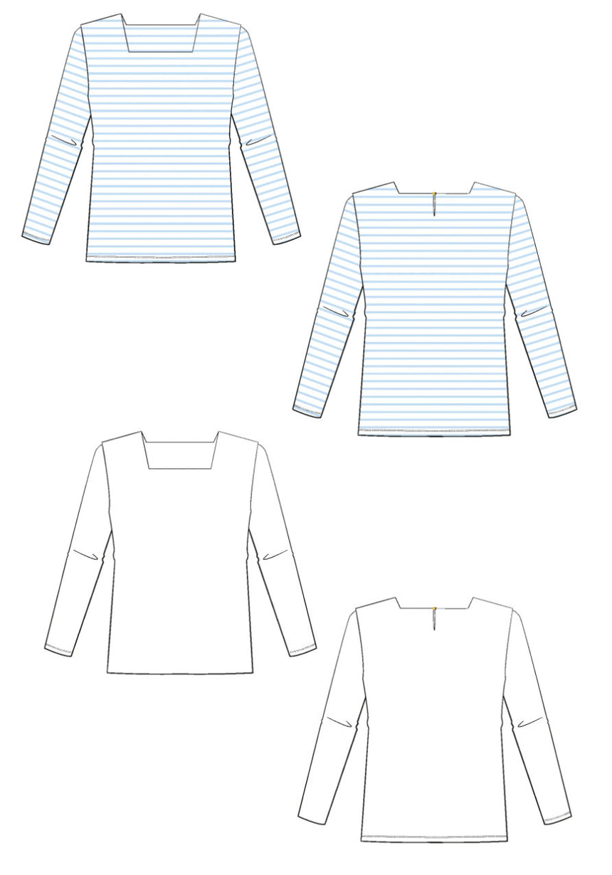 Miss Pirate Breton Top Girls Paper Sewing Pattern, Maison Fauve