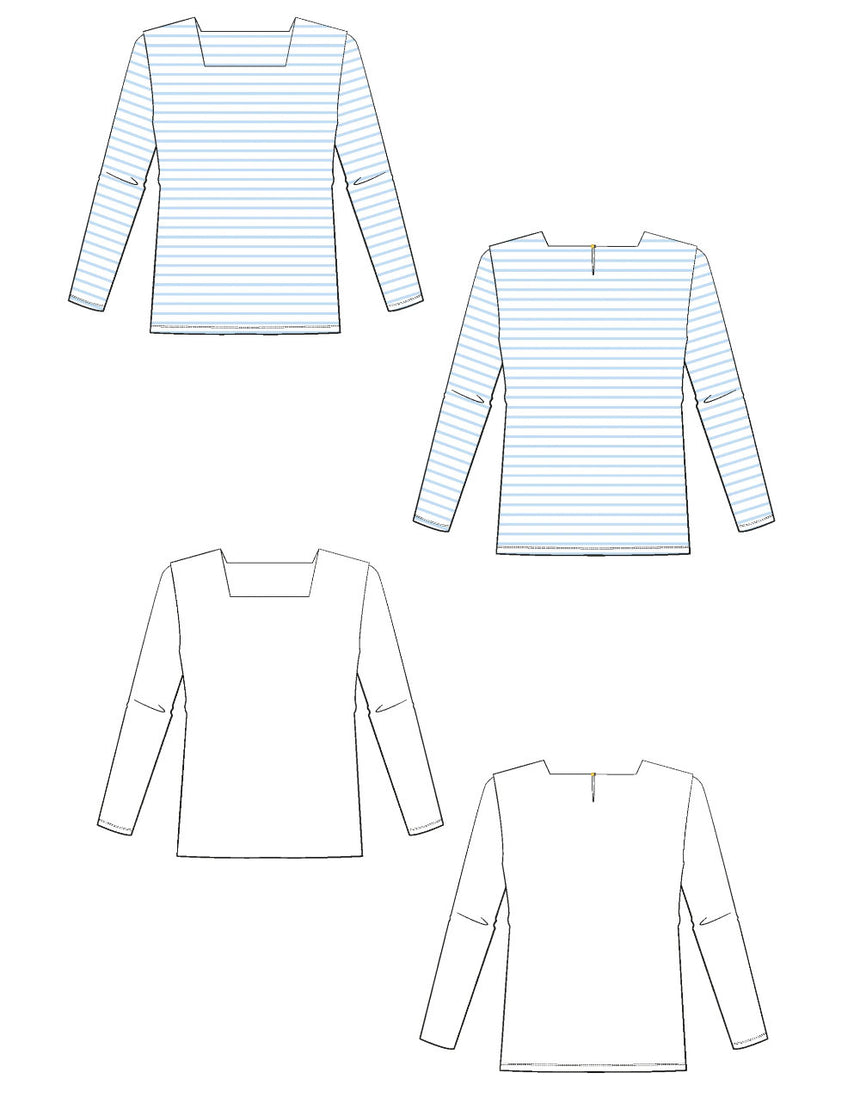 La Marinière Miss Pirate Breton Top Paper Sewing Pattern, Maison Fauve - Girls