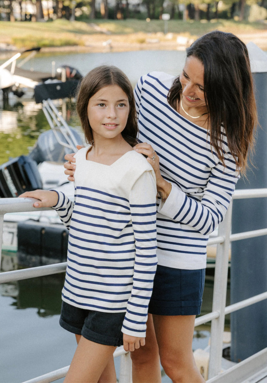Miss Pirate Breton Top Girls Paper Sewing Pattern, Maison Fauve
