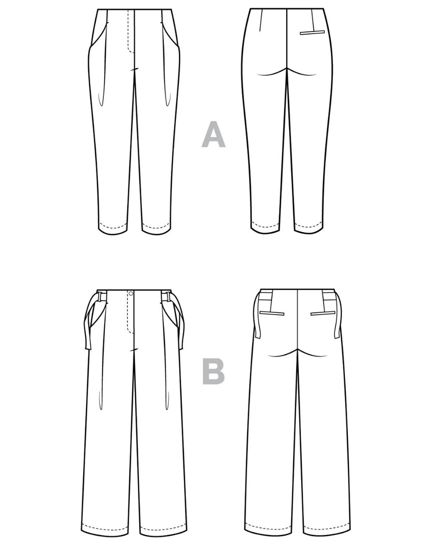 Mitchell Trousers PDF Sewing Pattern, Closet Core