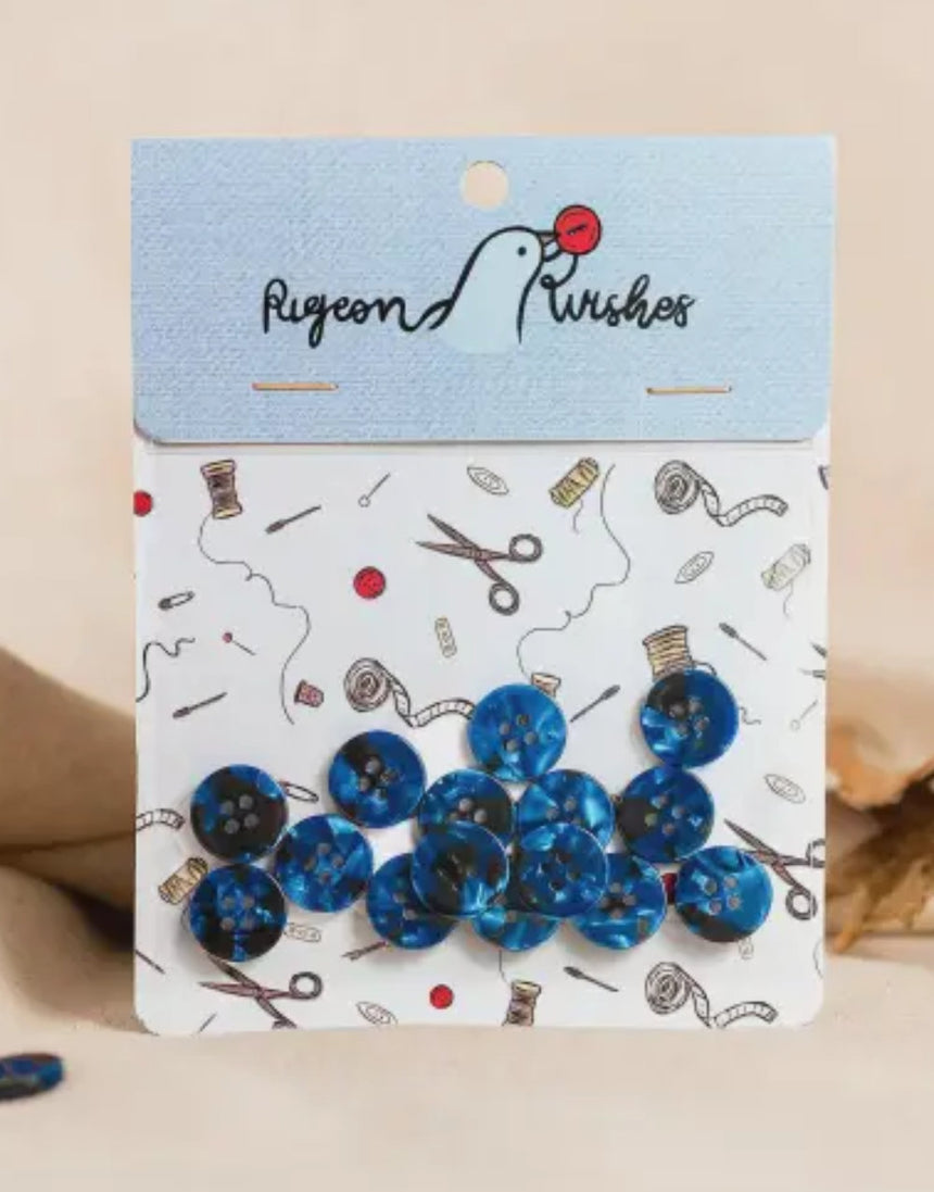 Nightshade 15mm Buttons, Set of 15