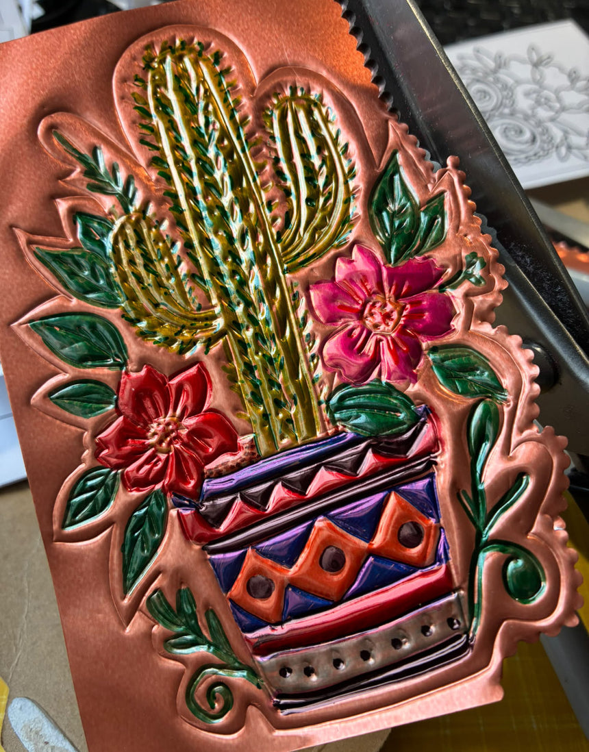 Day of the dead Mexican Hojalata Tin Embossed Decoration Workshop | Two hour | Chichester Craft Courses