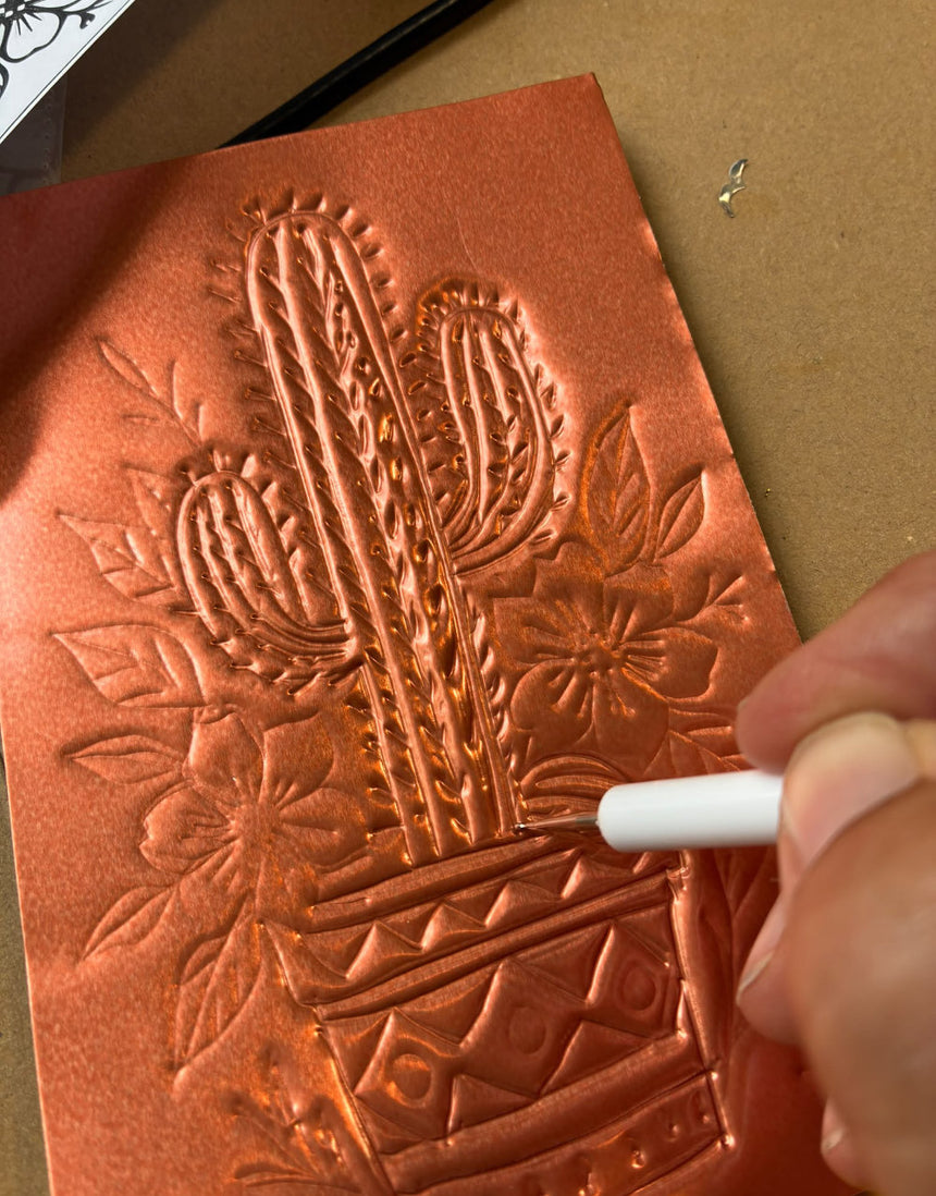 Day of the dead Mexican Hojalata Tin Embossed Decoration Workshop | Two hour | Chichester Craft Courses