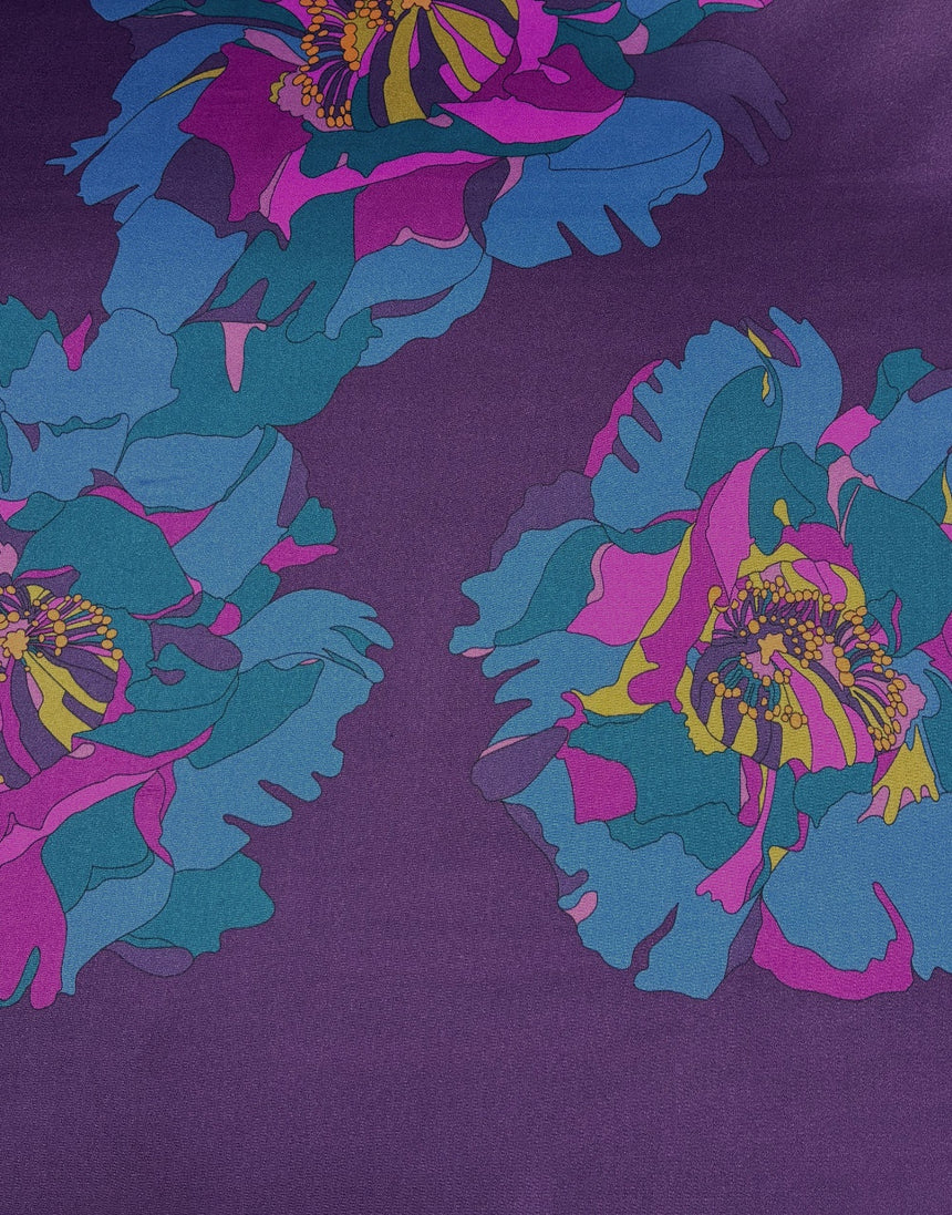 Liberty Fabrics Bickington Satin Viscose,Peony Waltz A