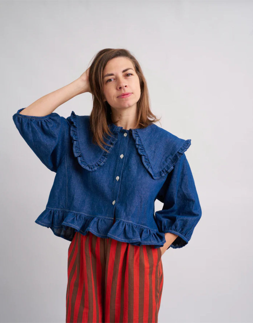 Playdate Blouse PDF Immediate Download Sewing Pattern, Matchy Matchy Sewing Club