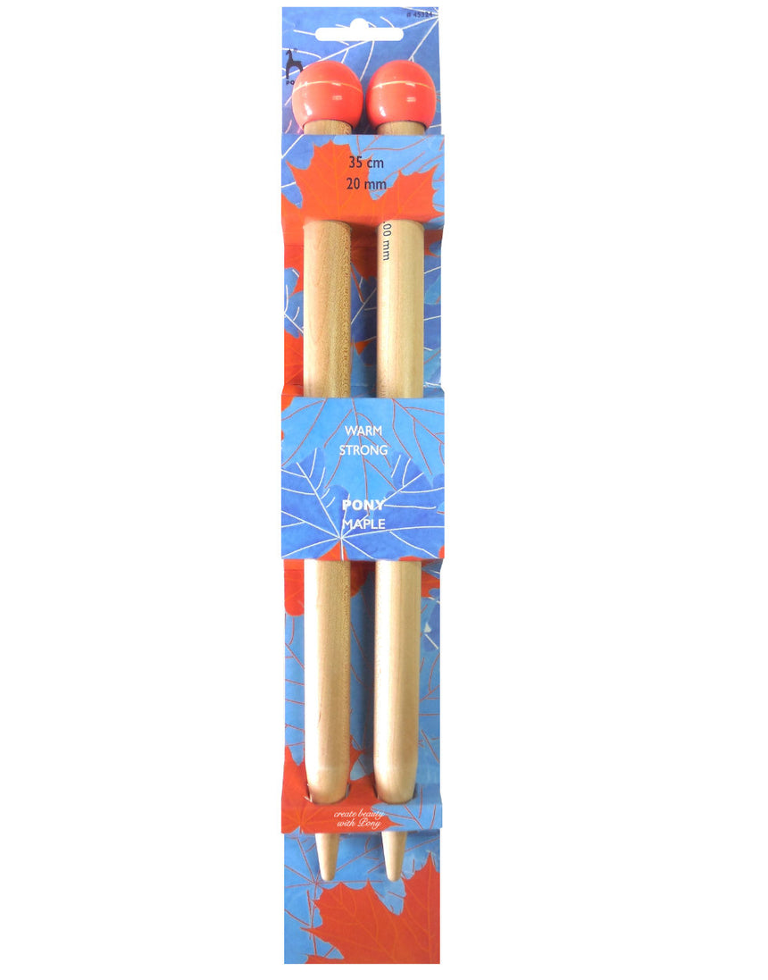 Maple Knitting Needles 35cm x 20mm