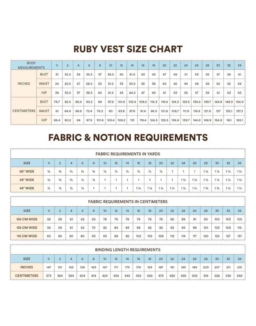 Ruby Vest PDF Sewing Pattern, Syd Graham