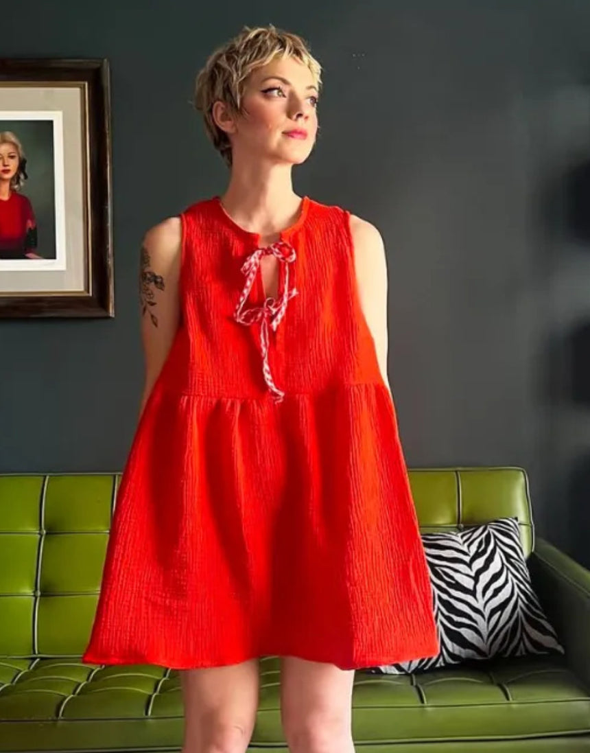 Syd Tie Top & Dress PDF Sewing Pattern, Syd Graham