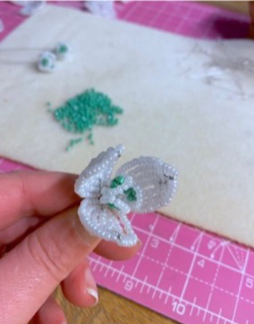 Snowdrop Beaded Flower Craft Kit, The Beaded Garden