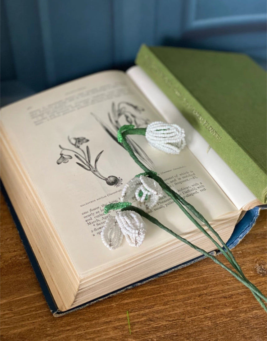 Snowdrop Beaded Flower Craft Kit, The Beaded Garden