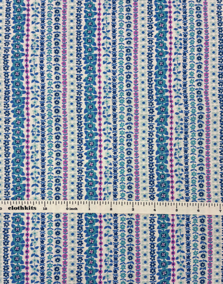 Liberty Fabrics Lasenby Quilting Cotton, Everlasting - Soho Stripe A