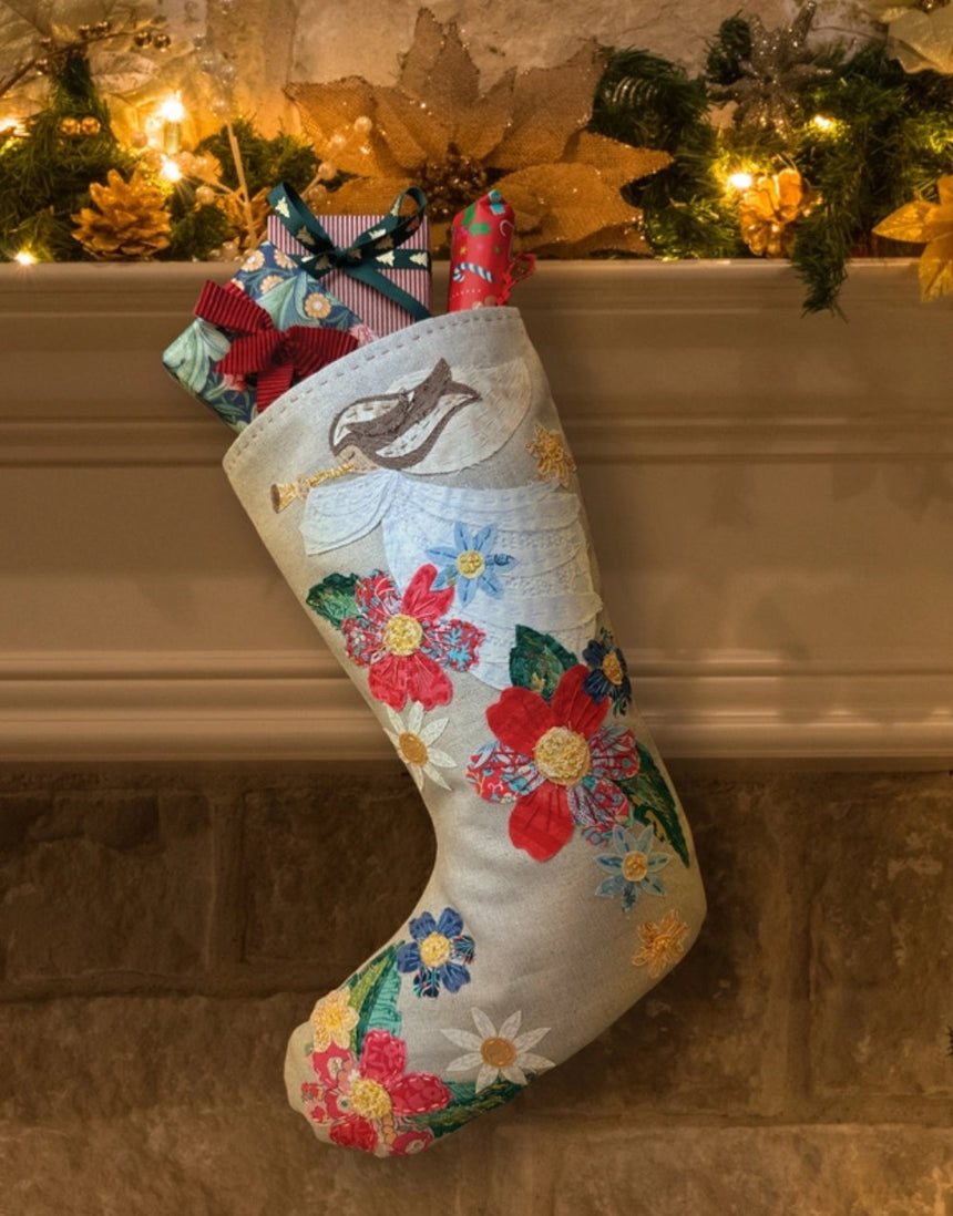 Christmas Stocking Slow Stitching Kit, Wattle & Loop