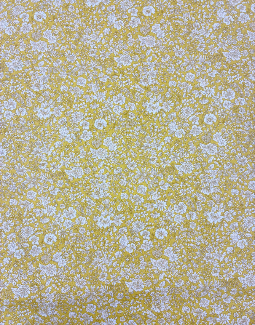 Liberty Fabrics Lasenby Quilting Cotton, Emily Belle - Sunshine Yellow A