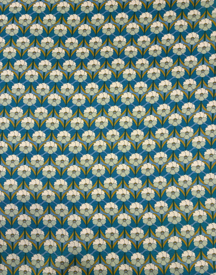 Liberty Fabrics Bickington Satin Viscose, Chevron A